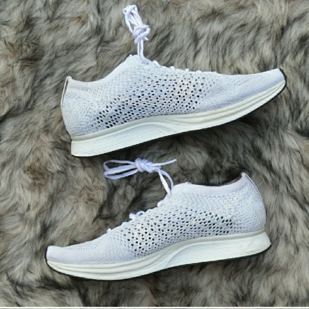 Nike Flyknit Racer White Goddess Edition Shoes - Picture 3 of 7